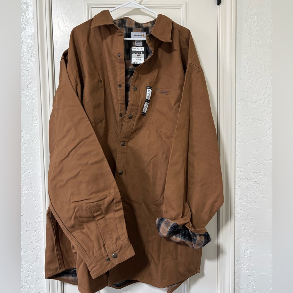 Carhartt men’s flannel lined work shirt